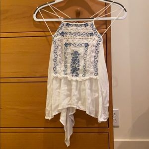 Free People Strappy Shirt